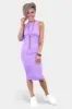 Purple Ribbed Tank Dress sold by ZZs