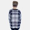 Black Plaid Long Cardigan sold by ZZs