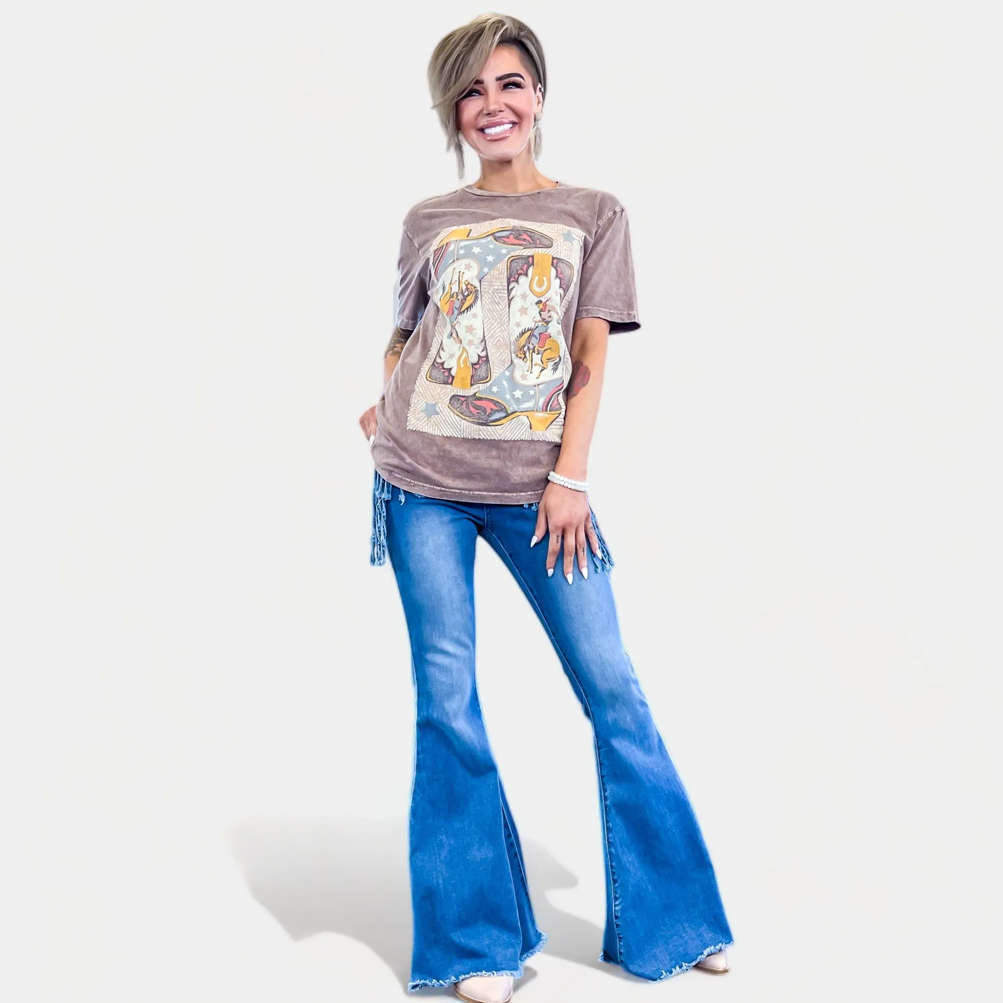 Cowboy Boots Graphic T-Shirt sold by ZZs product image thumbnail 2