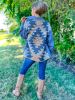 Blue Aztec Oversized Jacket sold by ZZs