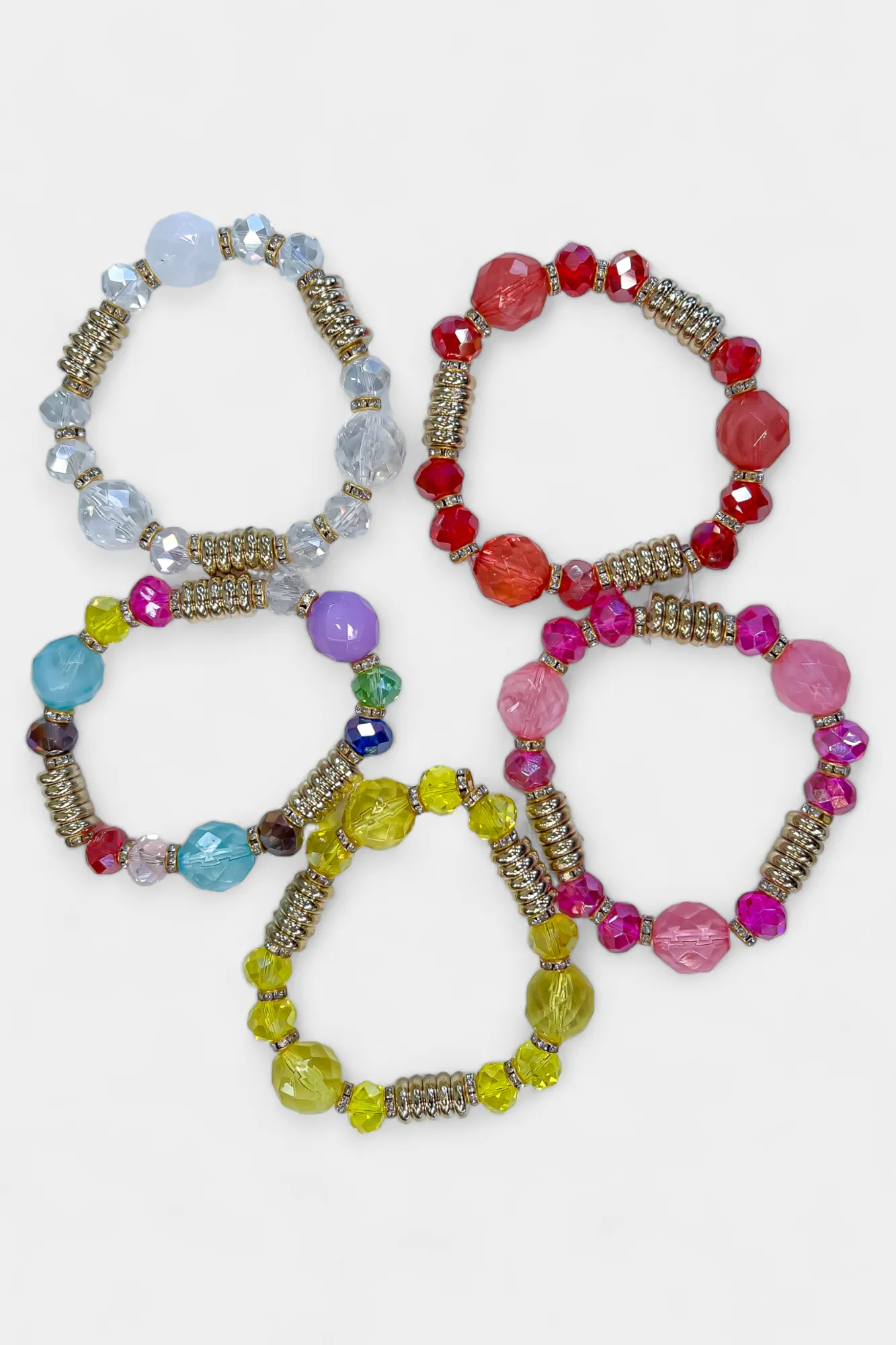 Pink Stone Stretch Bracelet sold by ZZs product image thumbnail 2