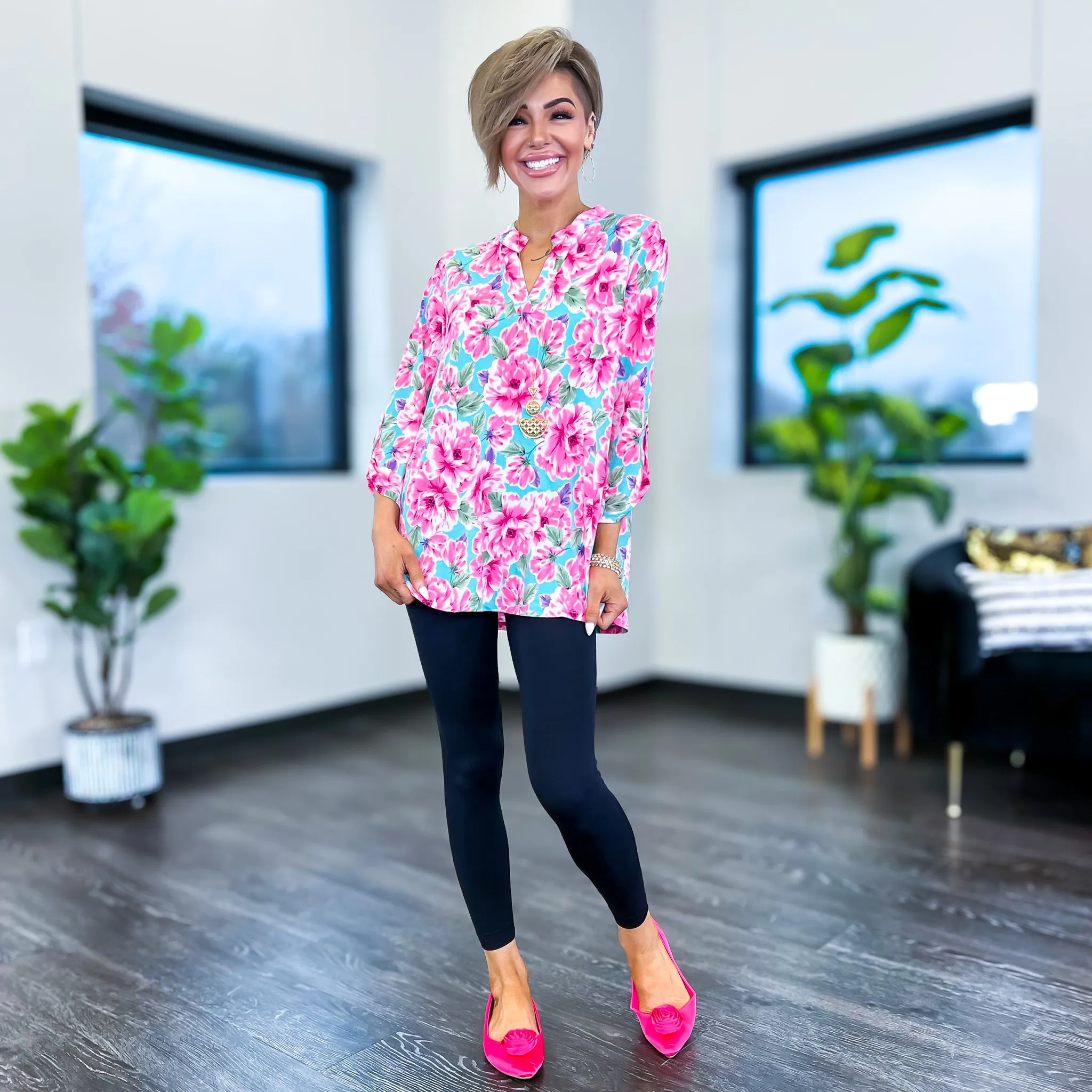 Mint & Pink Spring Floral Lizzy Top sold by ZZs product image thumbnail 3