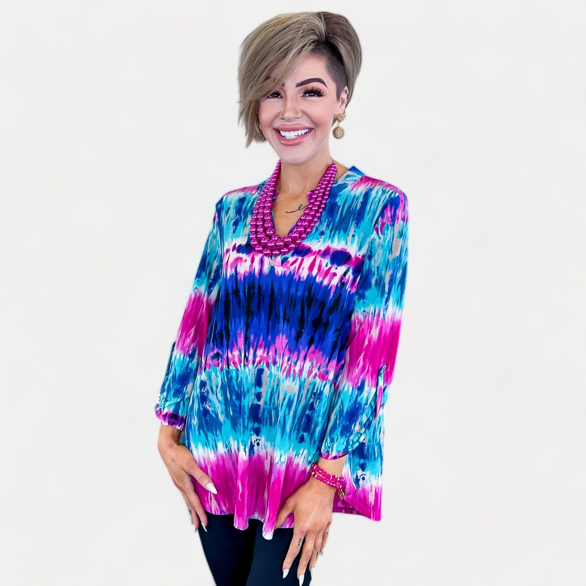 Multi Tye Dye Lizzy Top sold by ZZs product image thumbnail 2