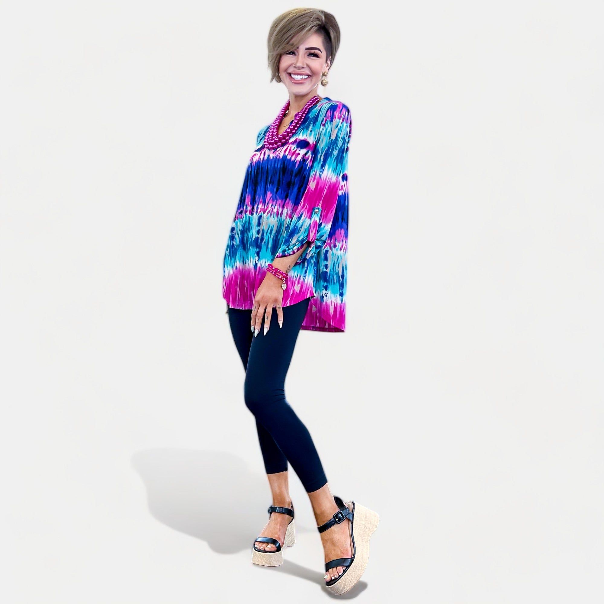 Multi Tye Dye Lizzy Top sold by ZZs product image thumbnail 3