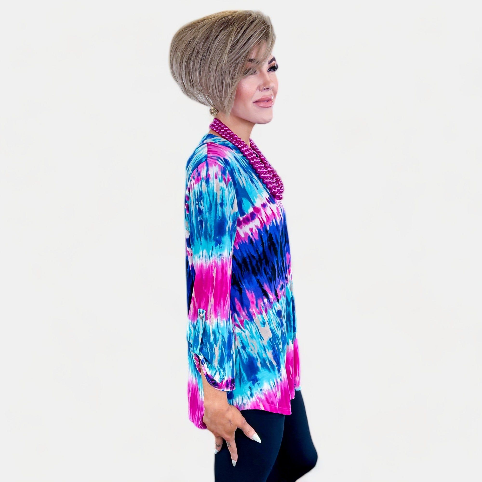 Multi Tye Dye Lizzy Top sold by ZZs product image thumbnail 4