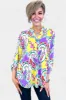 Lavender Colorful Paisley Lizzy Top [NO RETURNS] sold by ZZs