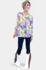 Lavender Colorful Paisley Lizzy Top [NO RETURNS] sold by ZZs