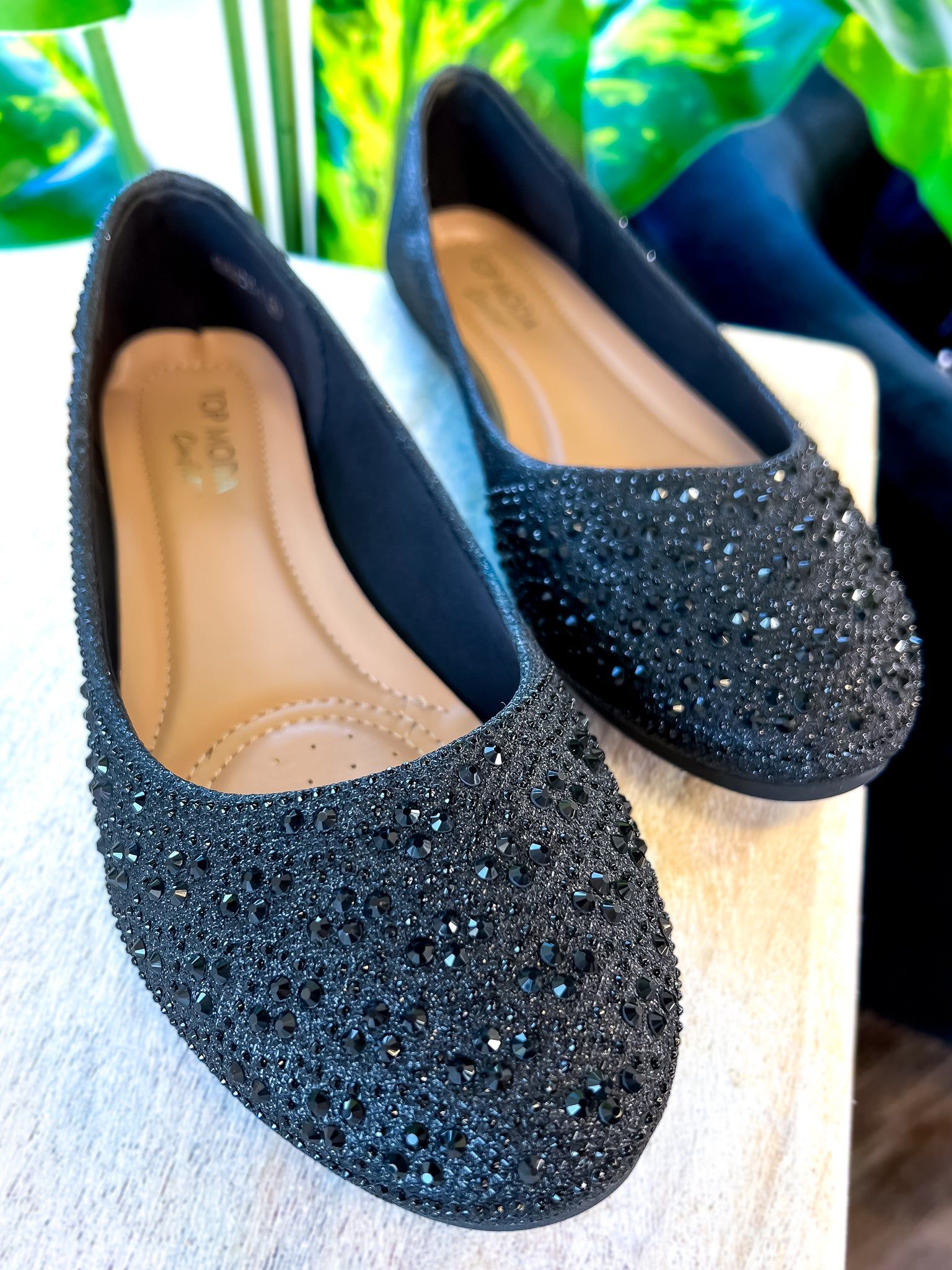 Black Lizette Sparkle Flats sold by ZZs product image thumbnail 2