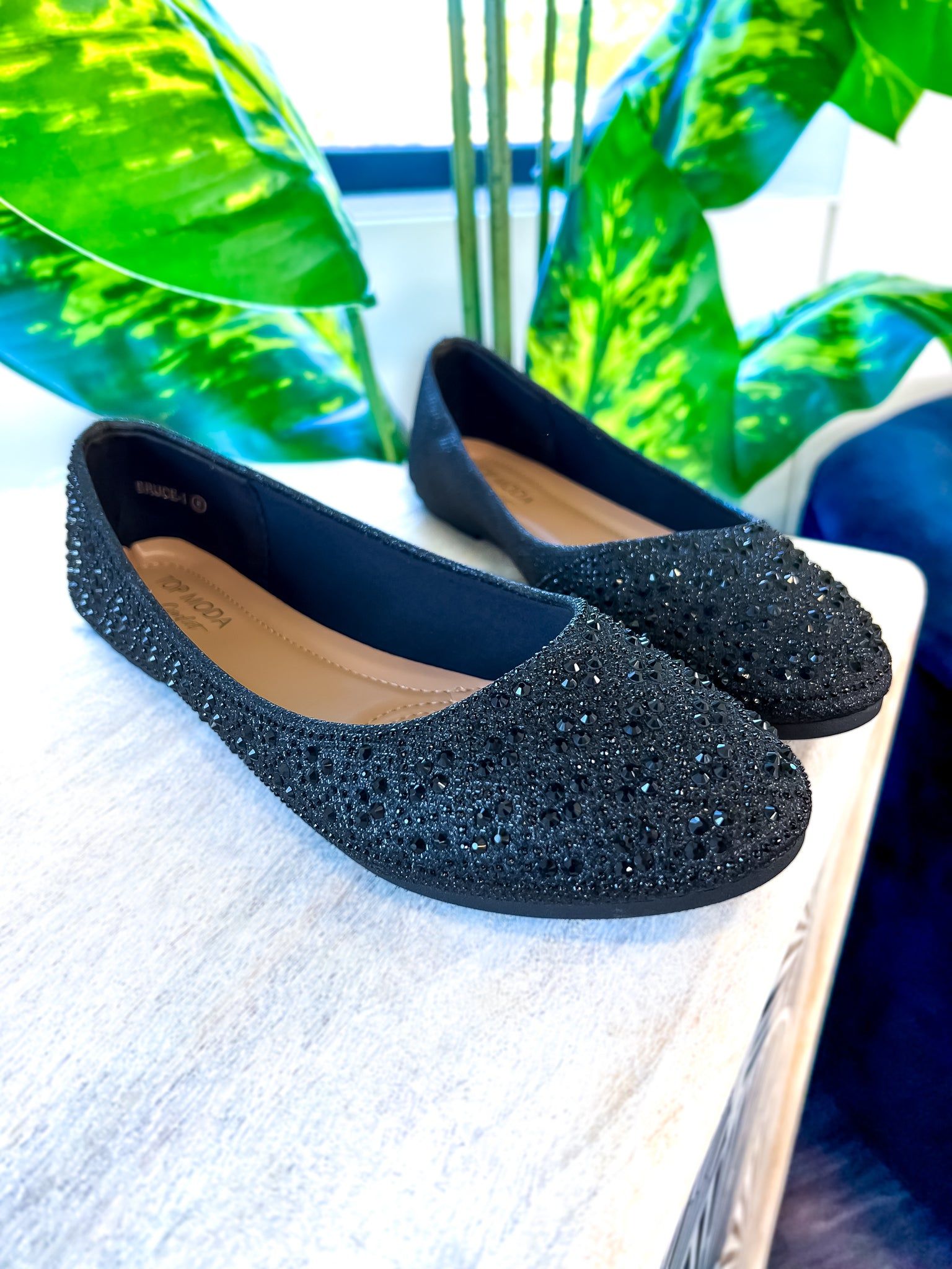 Black Lizette Sparkle Flats sold by ZZs product image thumbnail 4