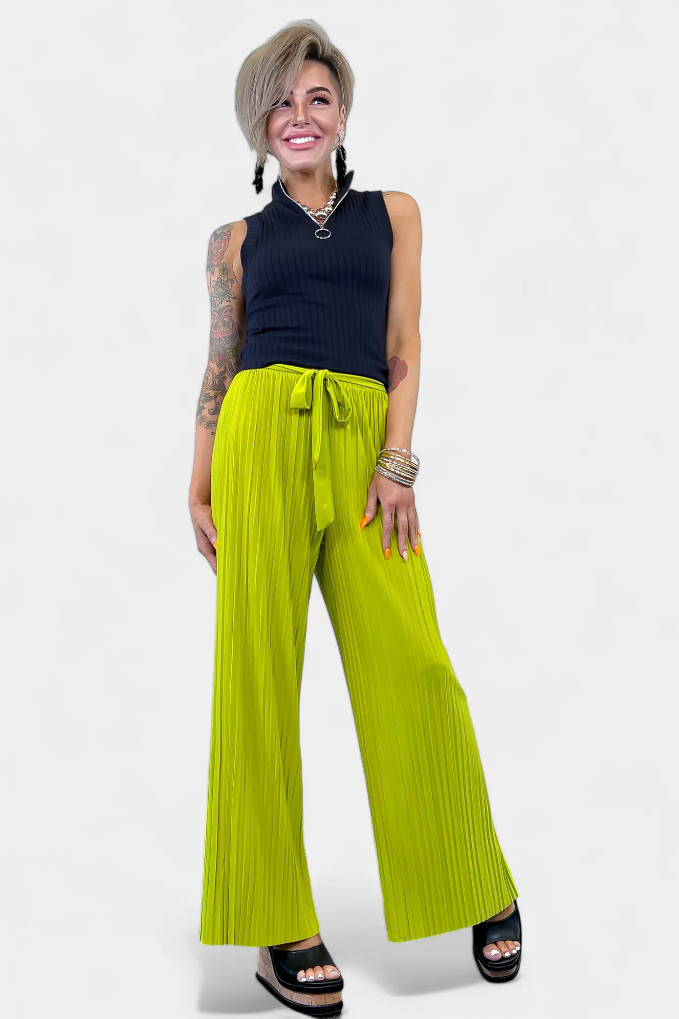 Pleated Wide Leg Pants sold by ZZs product image thumbnail 3