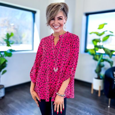 Magenta Animal Lizzy Top sold by ZZs