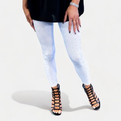 White Bling Bling Leggings sold by ZZs