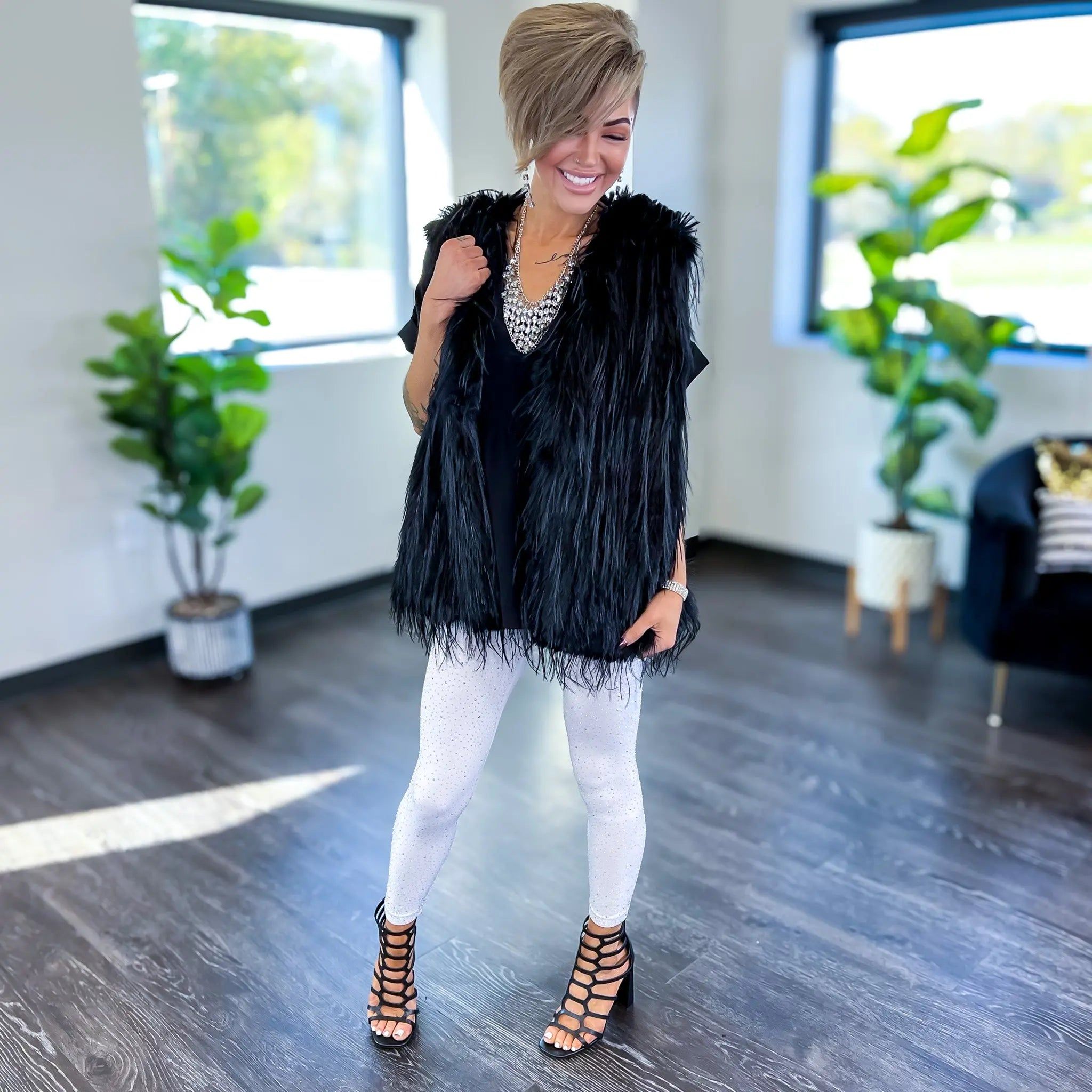 White Bling Bling Leggings sold by ZZs product image thumbnail 2