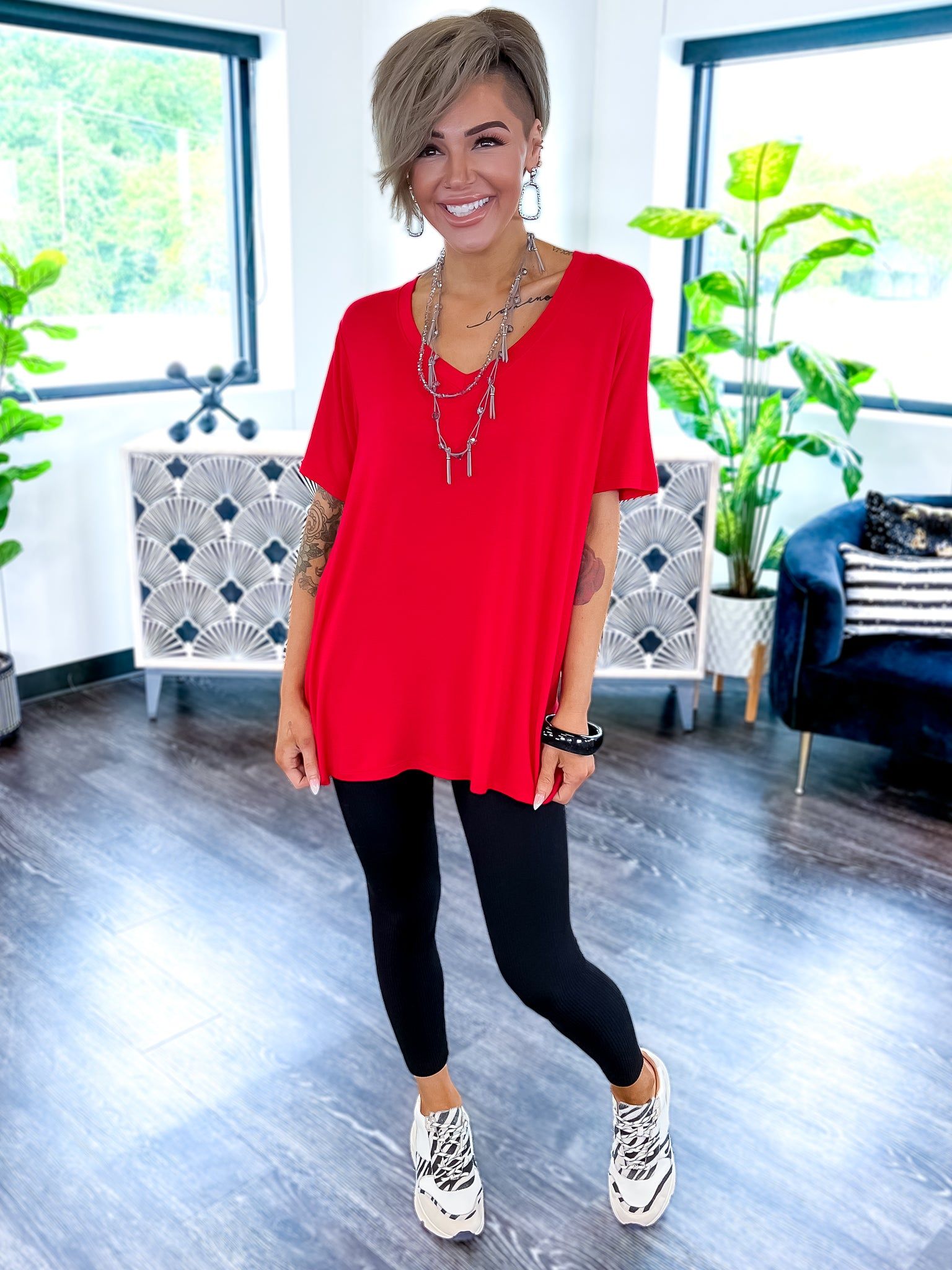 Black Ribbed Seamless Leggings sold by ZZs product image thumbnail 4