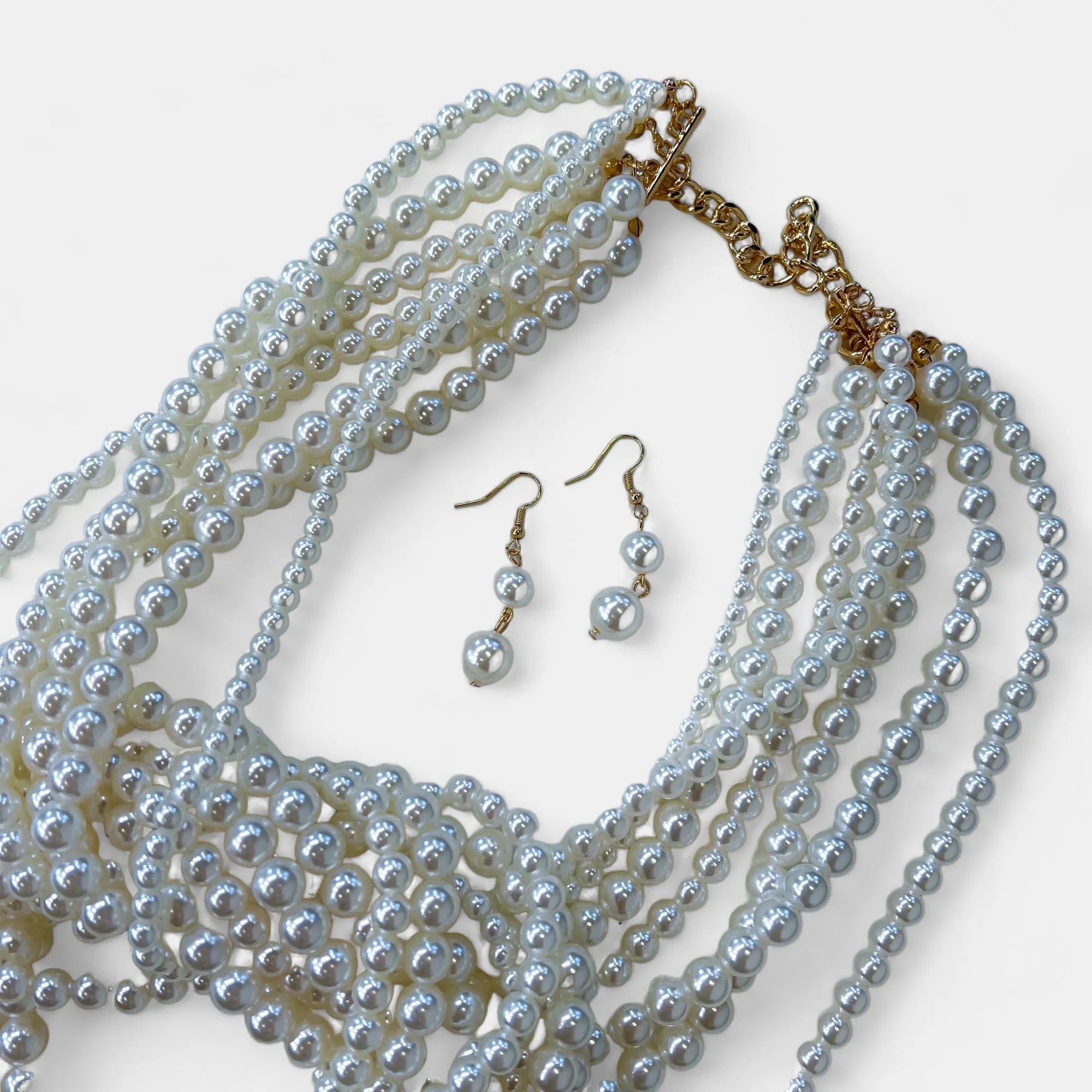 Pearl Fringe Long Necklace sold by ZZs product image thumbnail 3