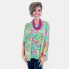 Green Multi Paisley Essential Top sold by ZZs