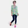 Green Multi Paisley Essential Top sold by ZZs