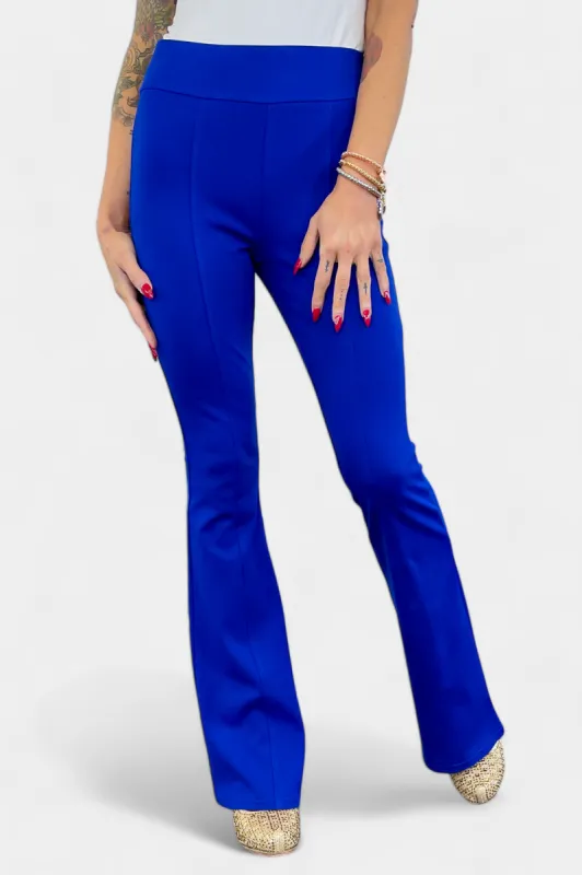 Blue High Waisted Flare Pants [NO RETURNS] sold by ZZs