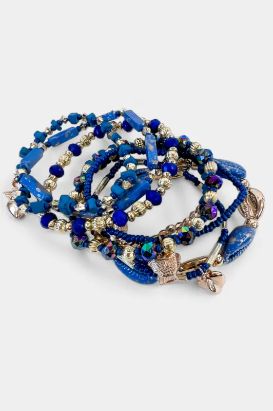 Blue Charm Stretch Bracelets sold by ZZs