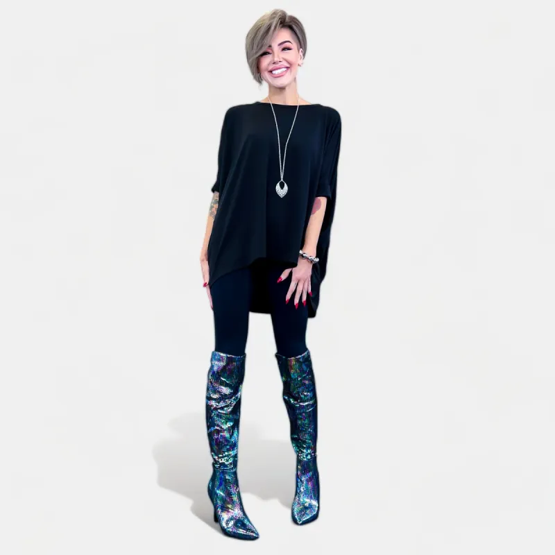 Black Essential Top sold by ZZs