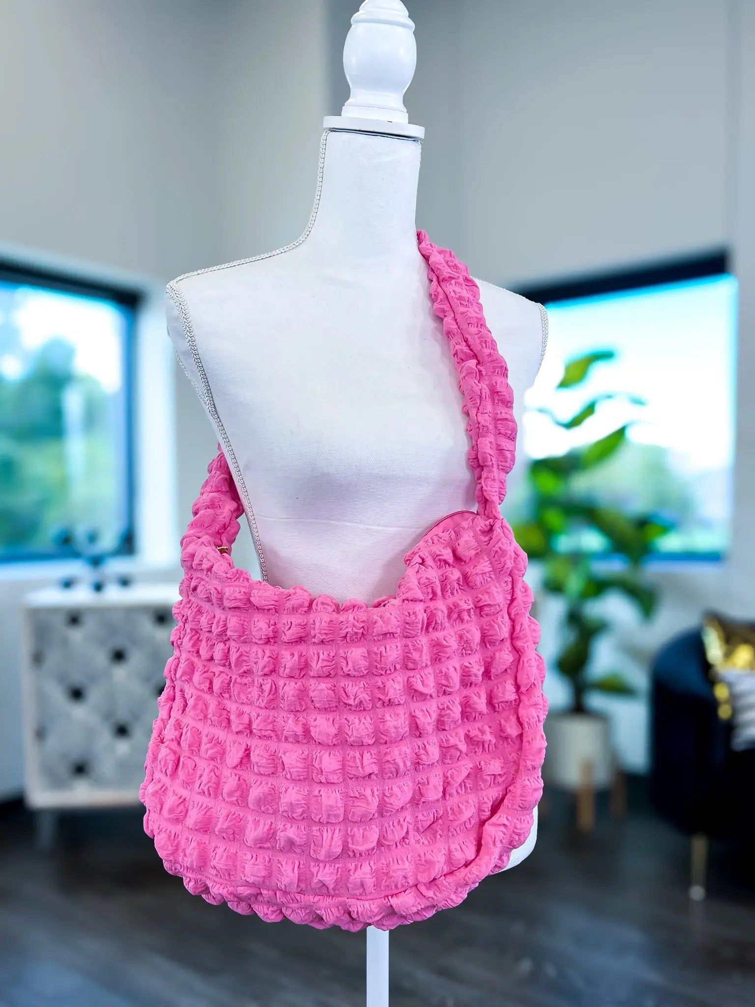 Pink Fuzzy Shoulder Bag sold by ZZs product image thumbnail 2