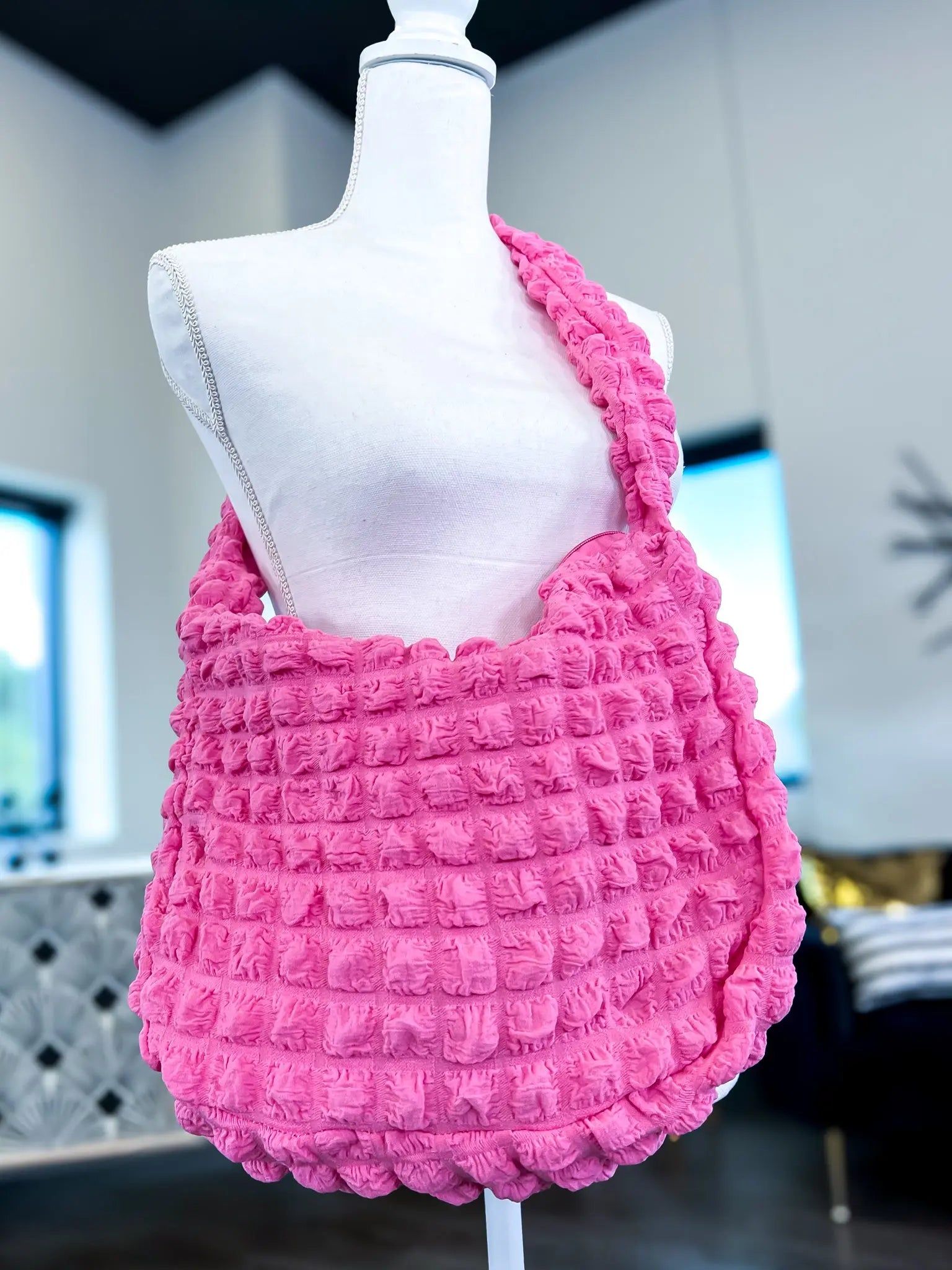 Pink Fuzzy Shoulder Bag sold by ZZs product image thumbnail 4