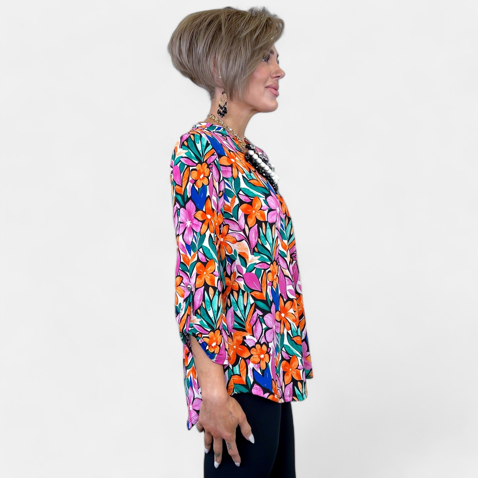 Multi Floral Lizzy Top sold by ZZs product image thumbnail 3