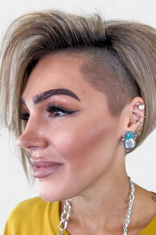 Turquoise Concho Aztec Earrings sold by ZZs