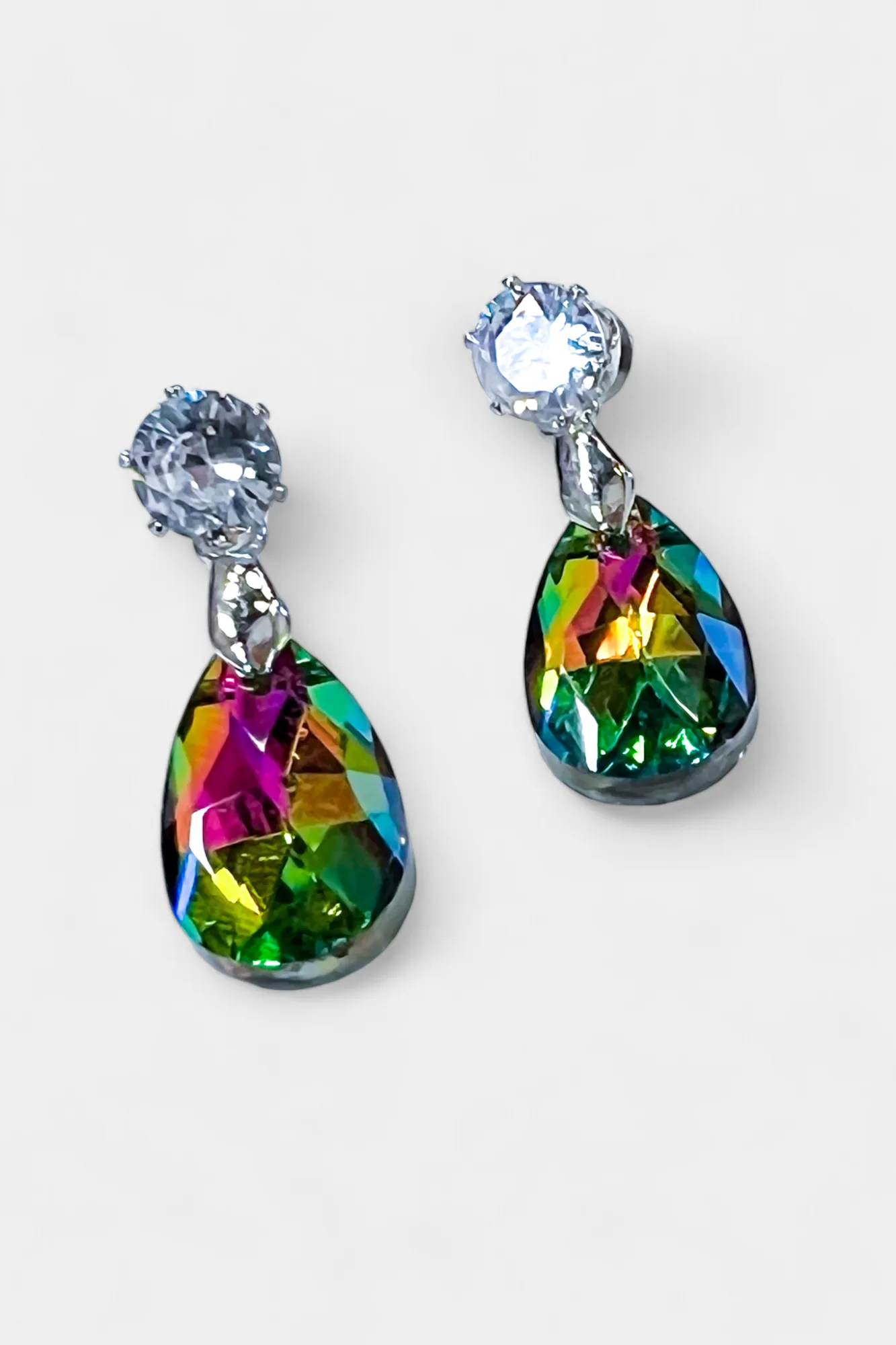 Teardrop Stone Dangle Earrings sold by ZZs product image thumbnail 5
