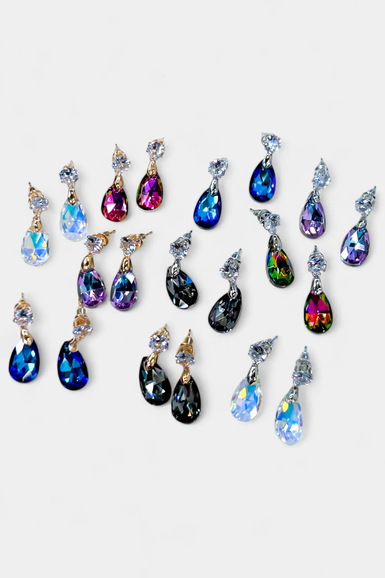 Teardrop Stone Dangle Earrings sold by ZZs