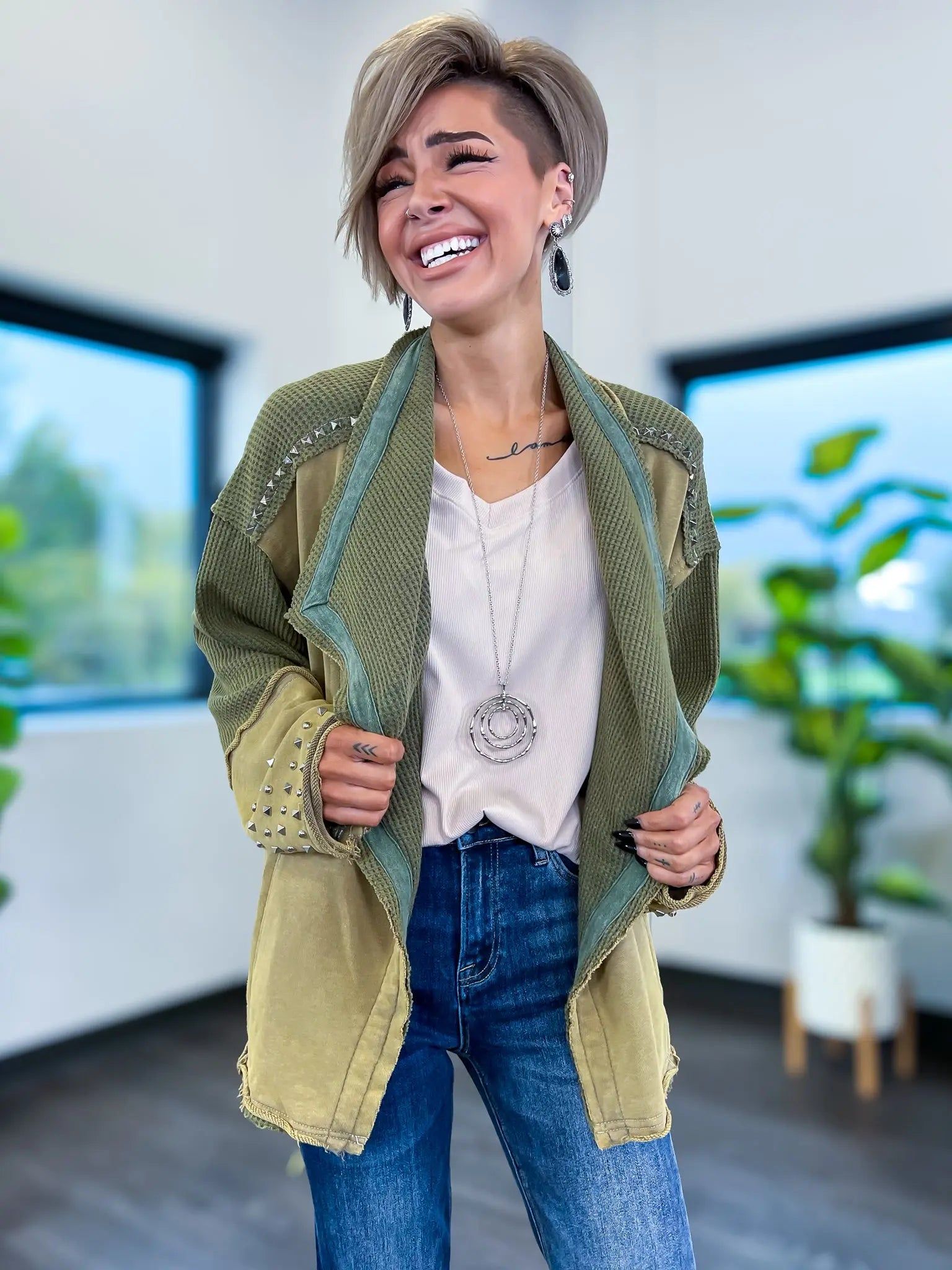 Green Moto Jacket sold by ZZs product image thumbnail 7