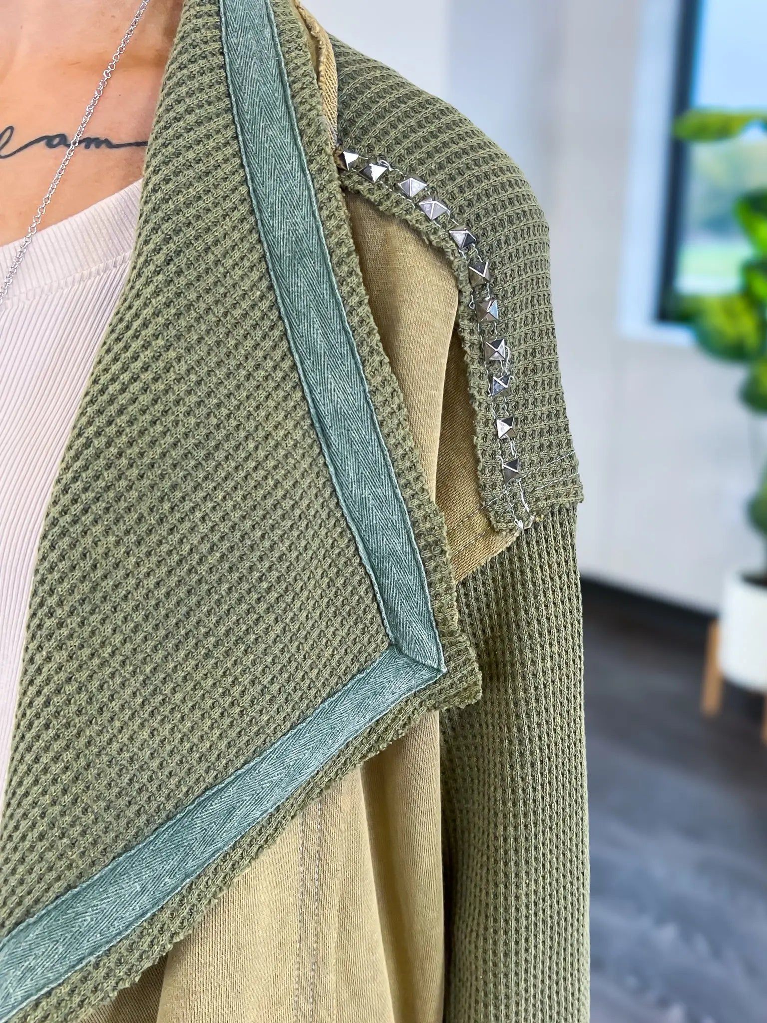 Green Moto Jacket sold by ZZs product image thumbnail 4