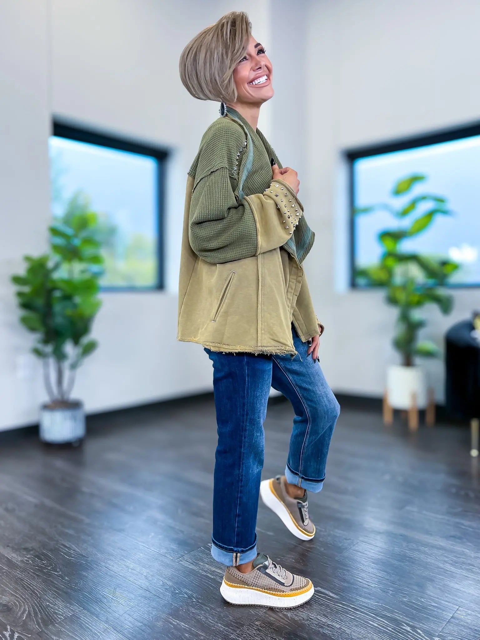 Green Moto Jacket sold by ZZs product image thumbnail 6