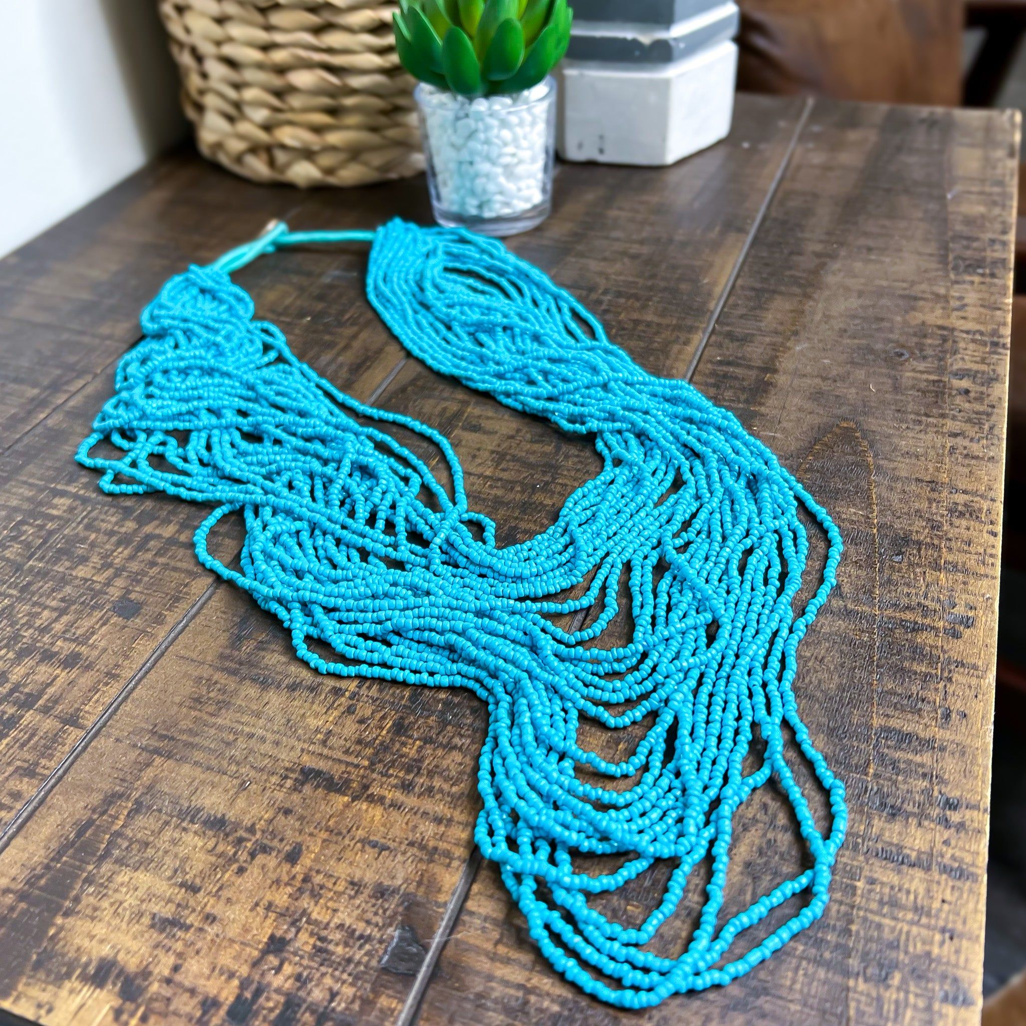 Turquoise Layered Bead Necklace sold by ZZs