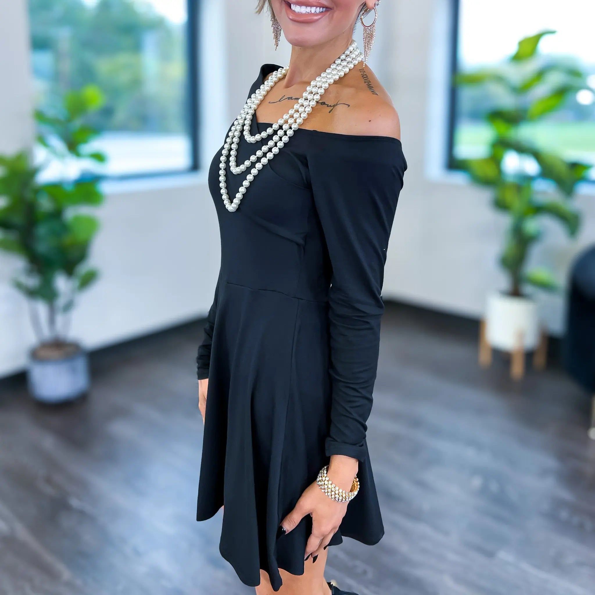 Black Asymmetrical Dress sold by ZZs product image thumbnail 3