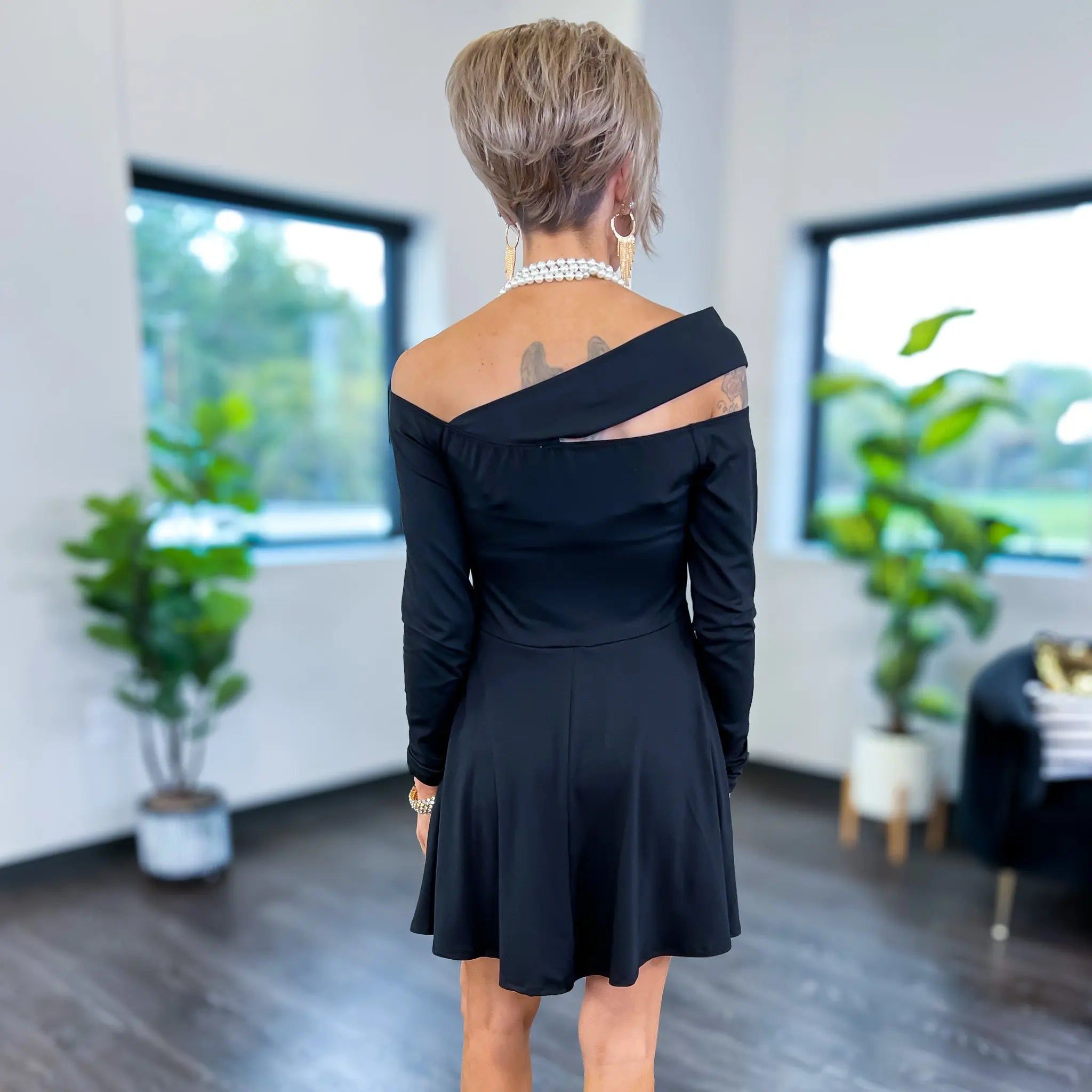 Black Asymmetrical Dress sold by ZZs product image thumbnail 2