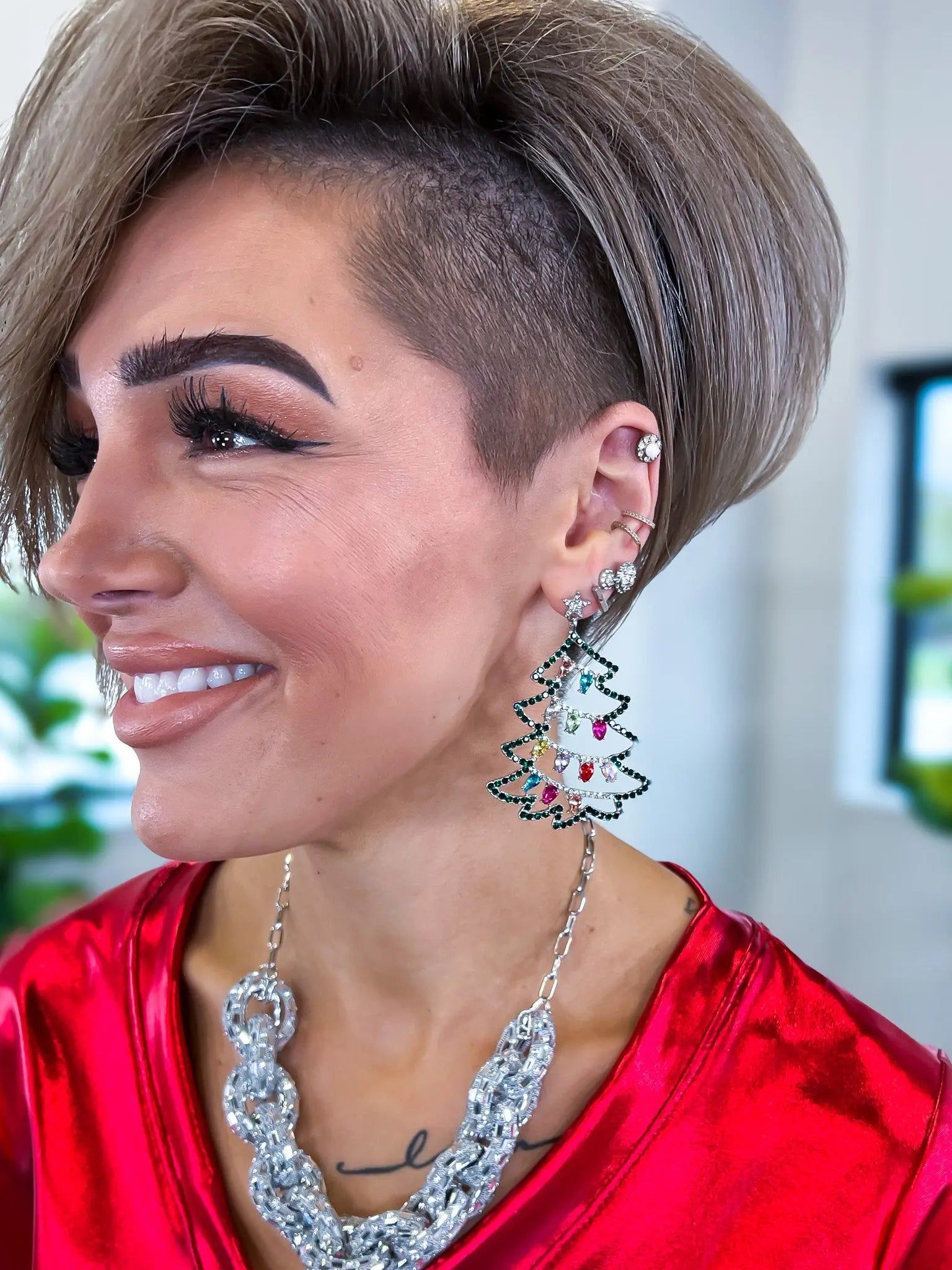 Christmas Tree Earrings sold by ZZs product image thumbnail 2