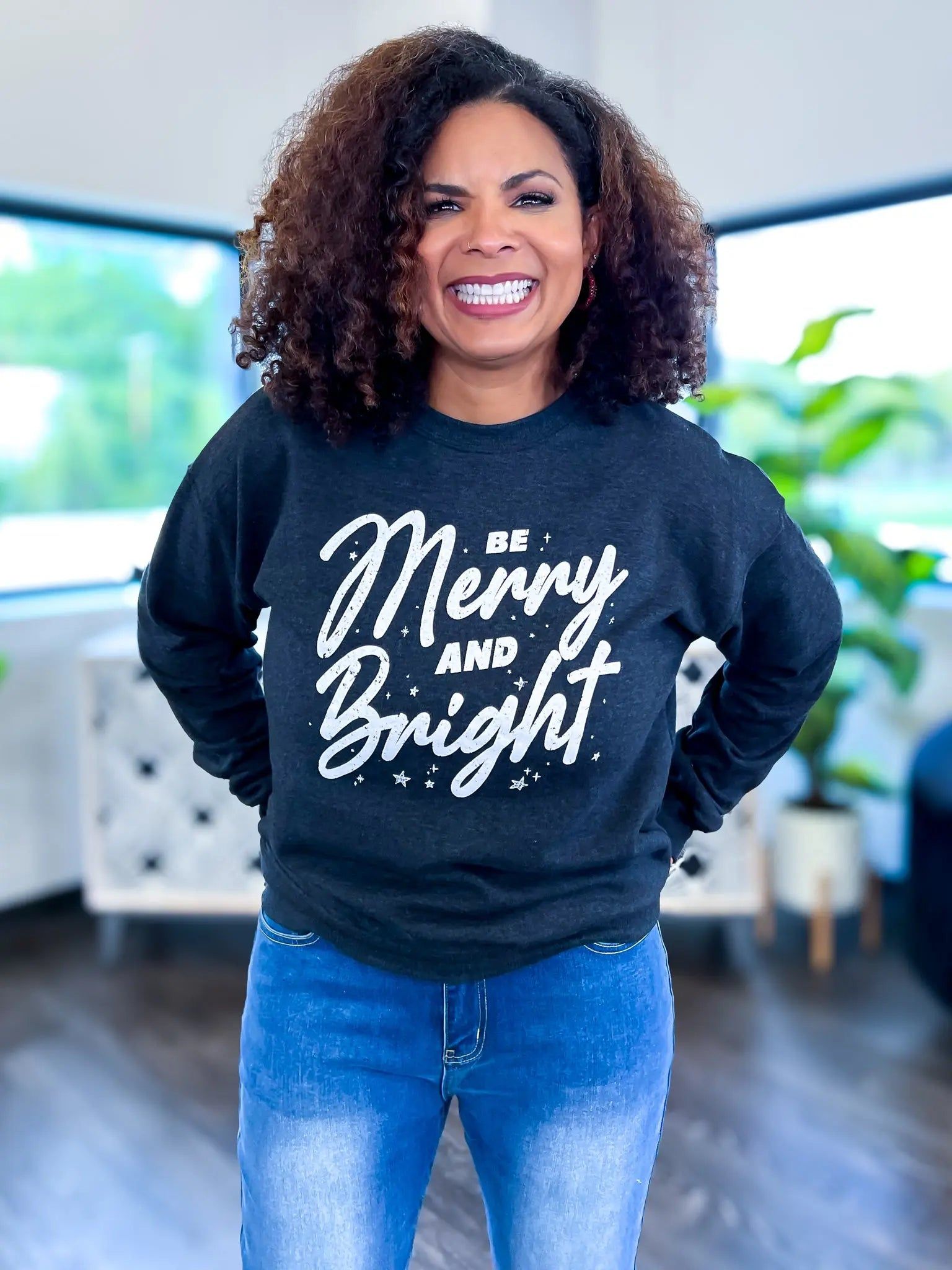 Be Merry Christmas Sweatshirt sold by ZZs product image thumbnail 2