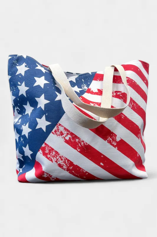 American Flag Beach Bag sold by ZZs