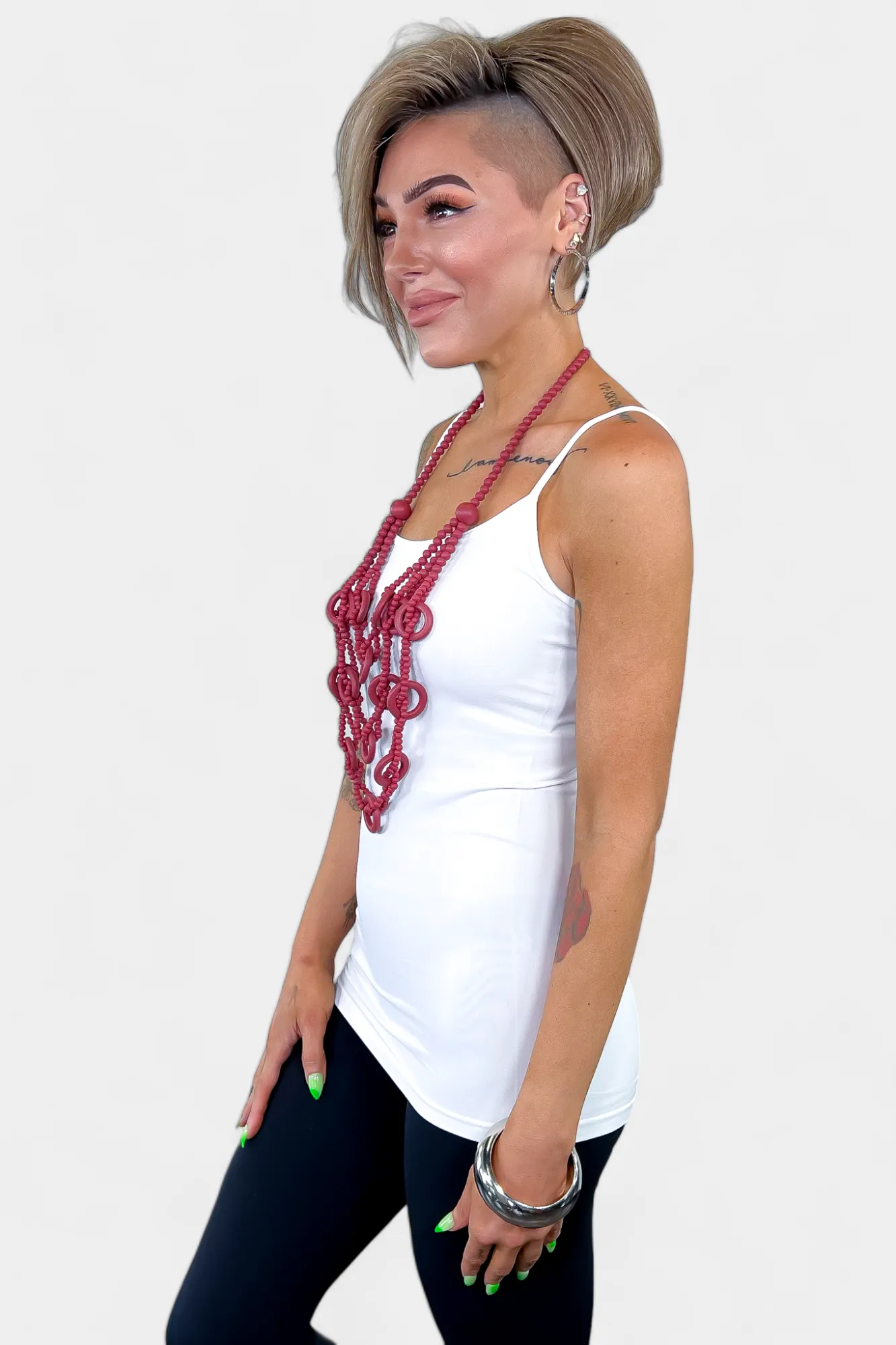 White Seamless Cami Top sold by ZZs product image thumbnail 3
