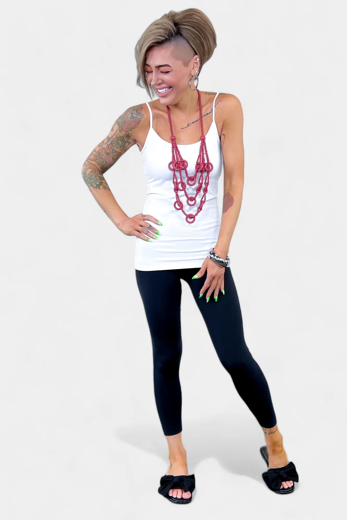 White Seamless Cami Top sold by ZZs product image thumbnail 5