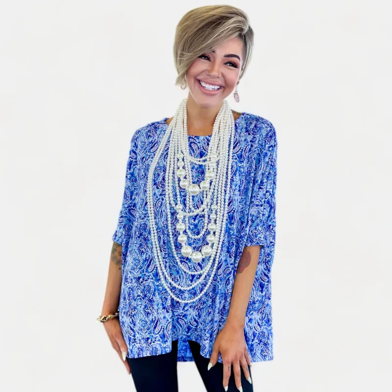 Royal Paisley Essential Top sold by ZZs