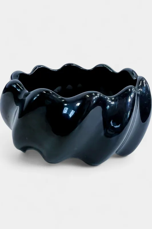 Black Wavy Bangle Bracelet sold by ZZs