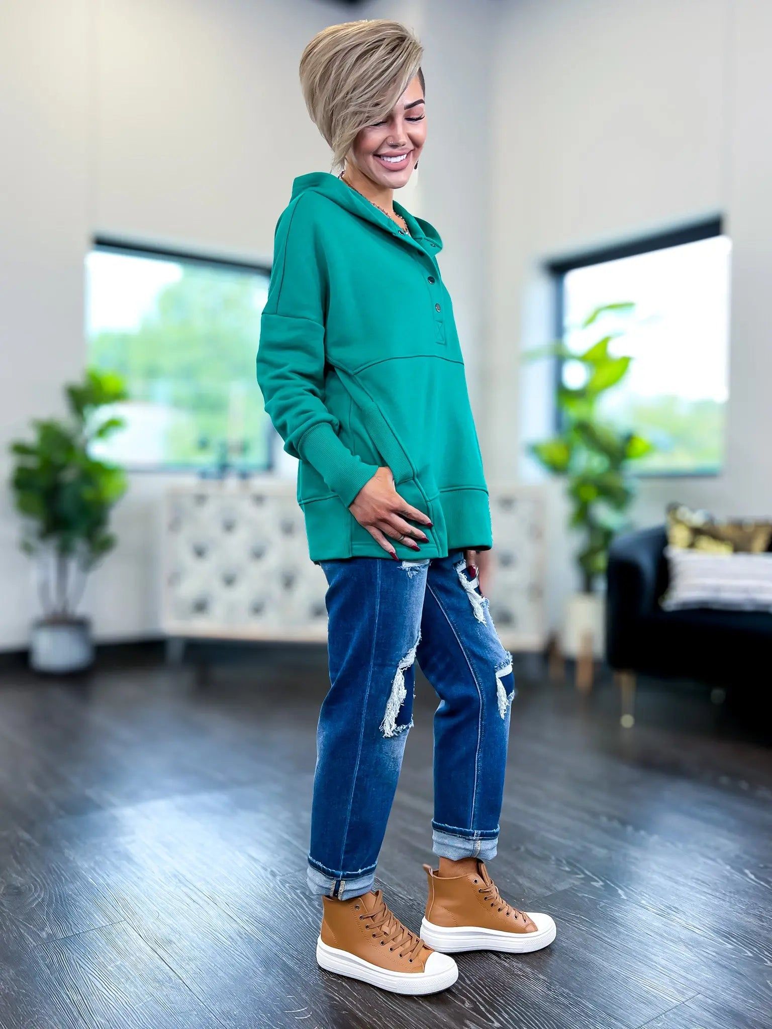 Hooded Pullover | Green sold by ZZs product image thumbnail 5