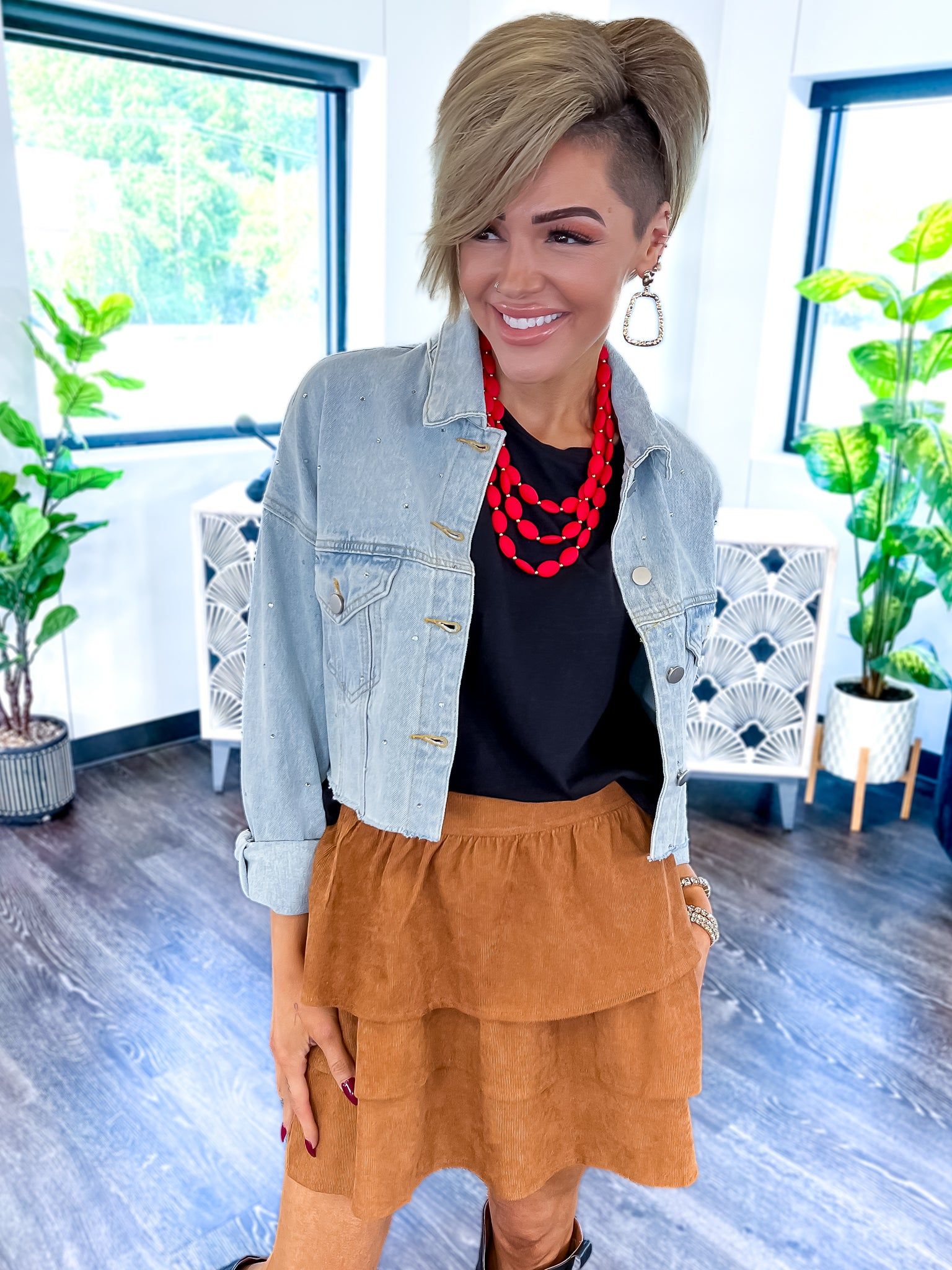 Camel Corduroy Mini Skirt sold by ZZs product image thumbnail 5