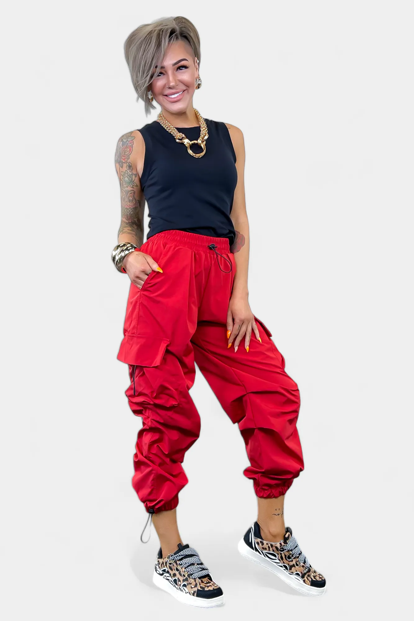 Parachute Cargo Jogger Pants sold by ZZs product image thumbnail 4