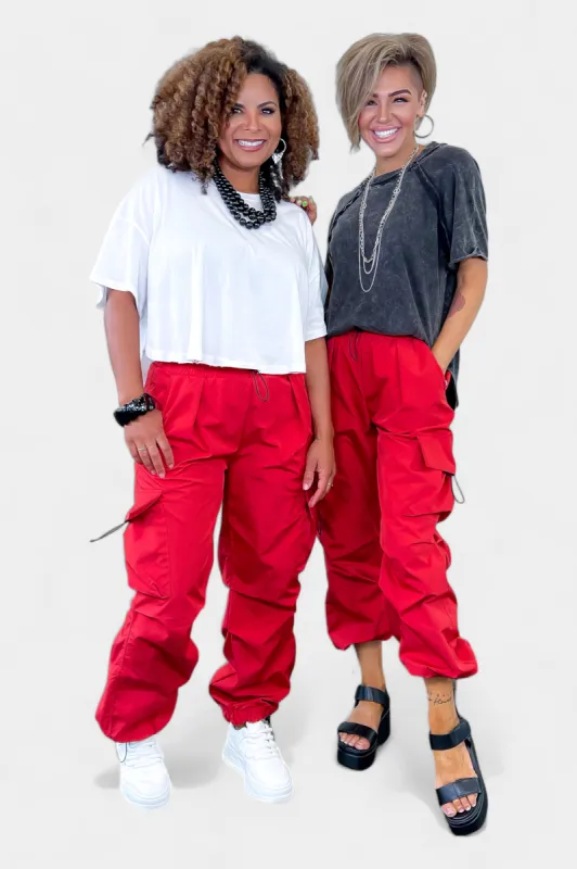 Parachute Cargo Jogger Pants sold by ZZs