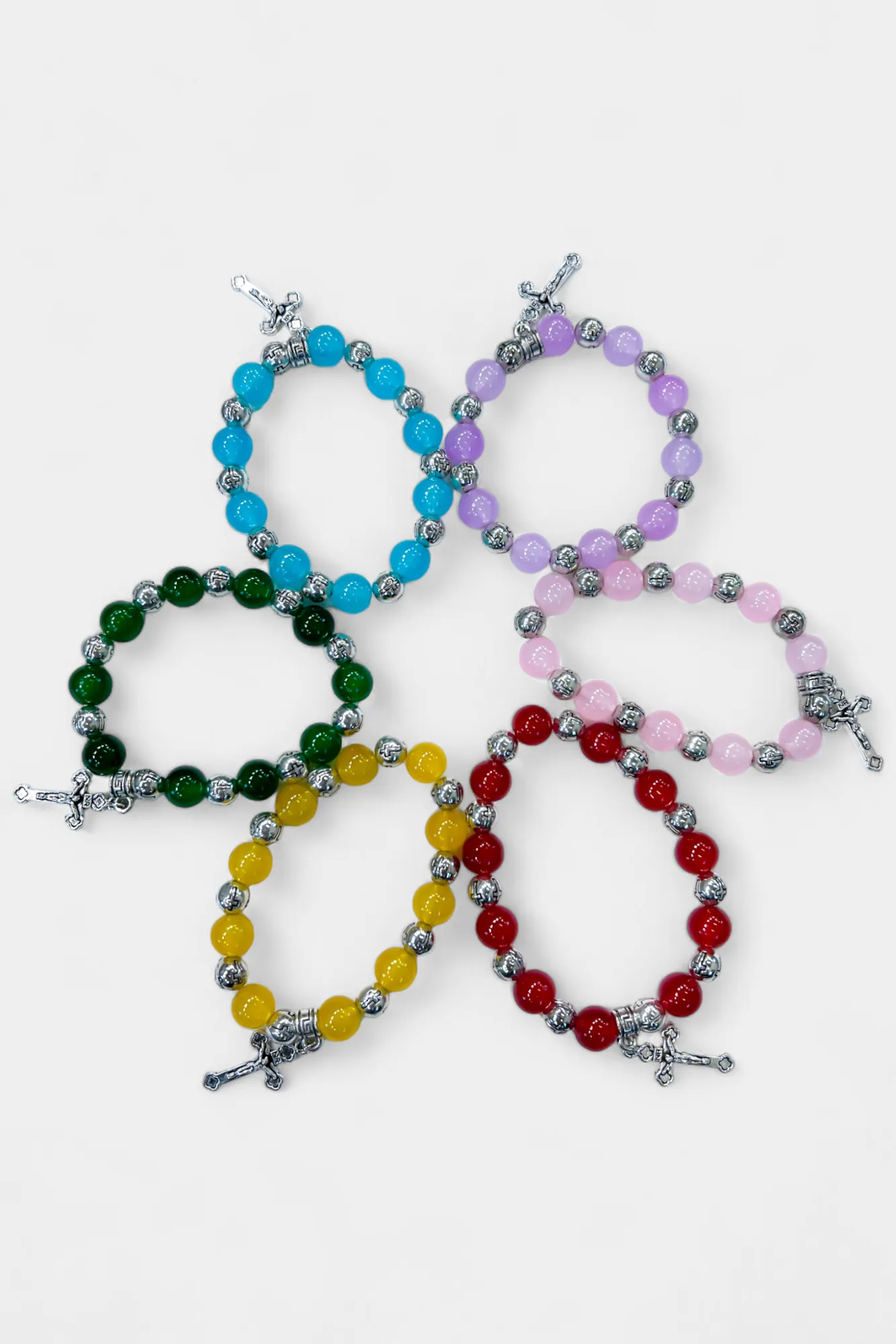 Cross Charm Beaded Bracelet sold by ZZs