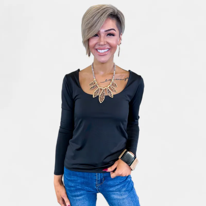 Black Long Sleeve Brami [NO RETURNS] sold by ZZs