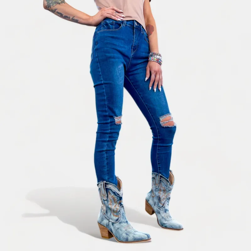 GP1003 Distressed Skinny Jeans [NO RETURNS] sold by ZZs